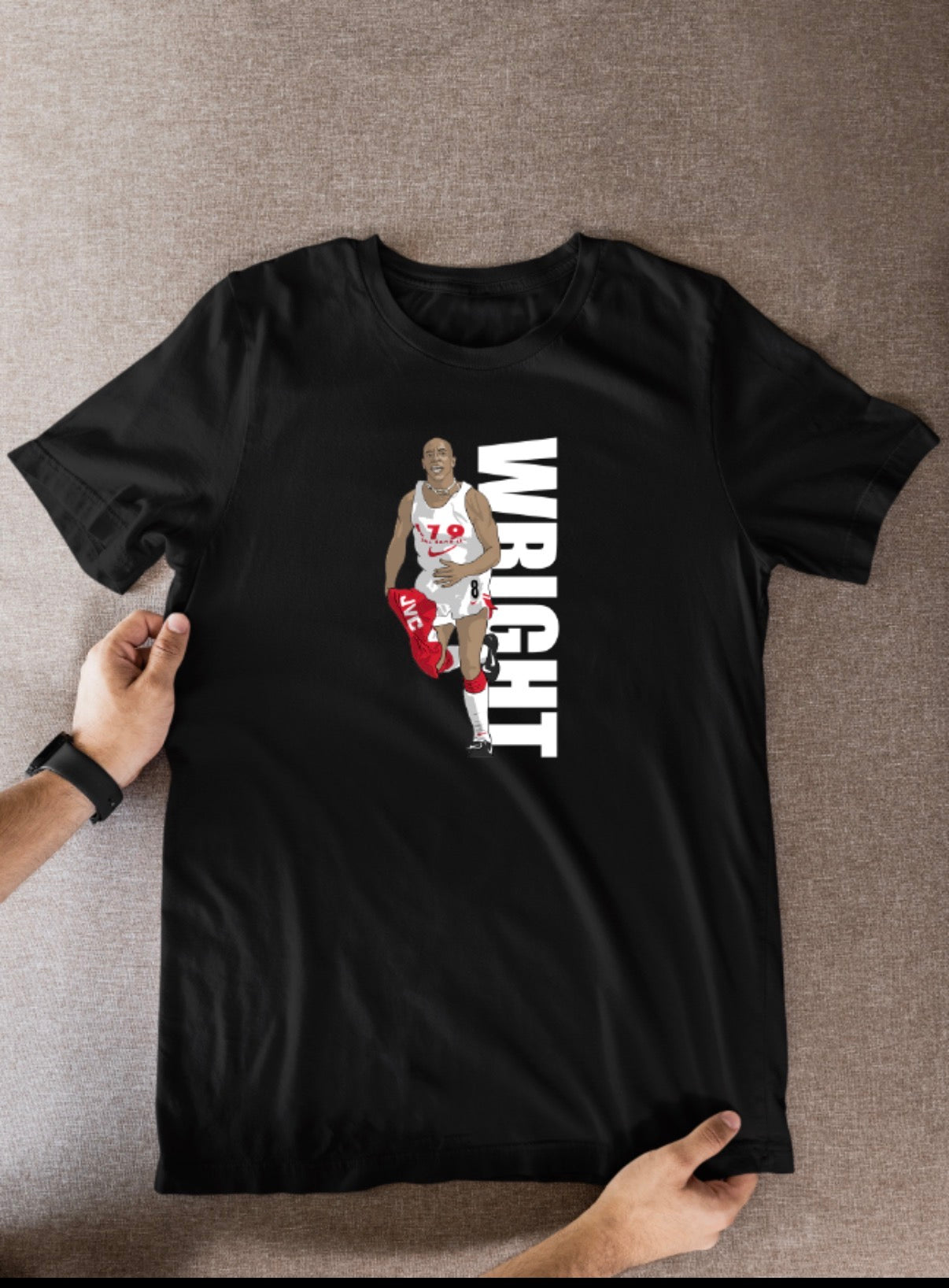 Ian Wright Arsenal T-Shirt: Cartoon Graphic Soccer Fan Wear