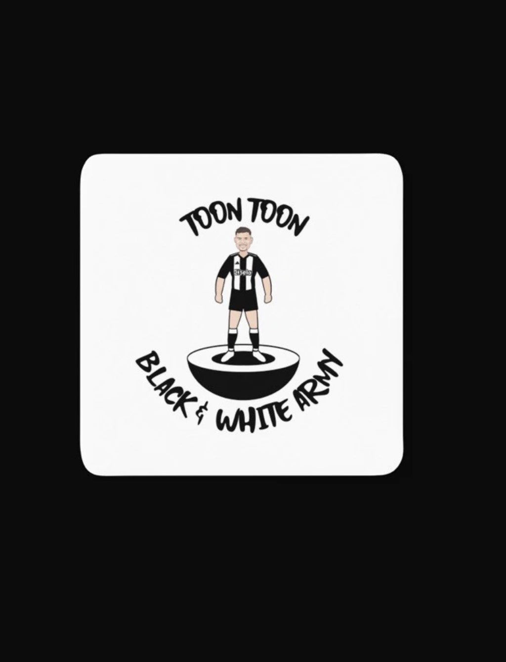 Bruno Guimarães Football Coaster - Newcastle United Unofficial Cartoon Graphic Art MDF Coaster