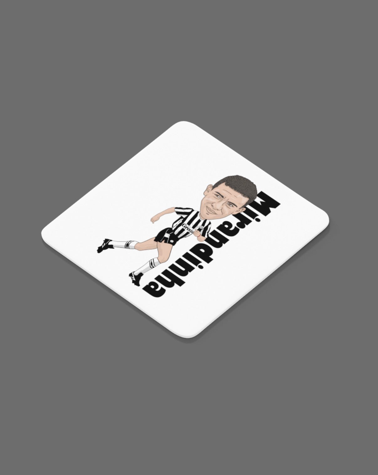 Mirandinha Newcastle United Cartoon Coaster - Unique MDF Fan Art