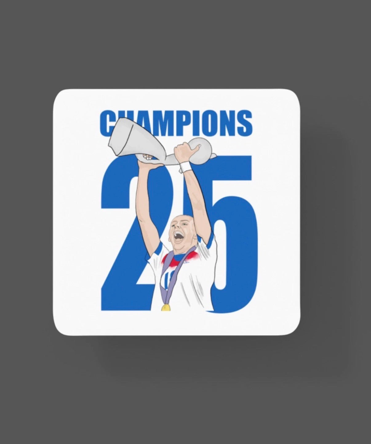 Chloe Kelly Englands Woman’s Cartoon Fan Art Made MDF Coaster - Tcb Cartoon Printing