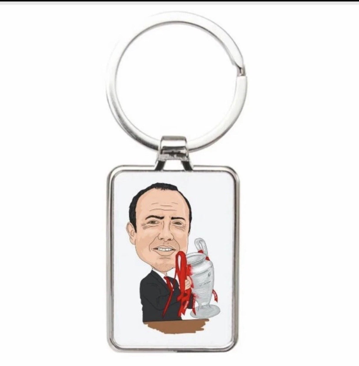 Rafael Benítez Liverpool Keychain - Cartoon Graphic Art Acrylic Keyring