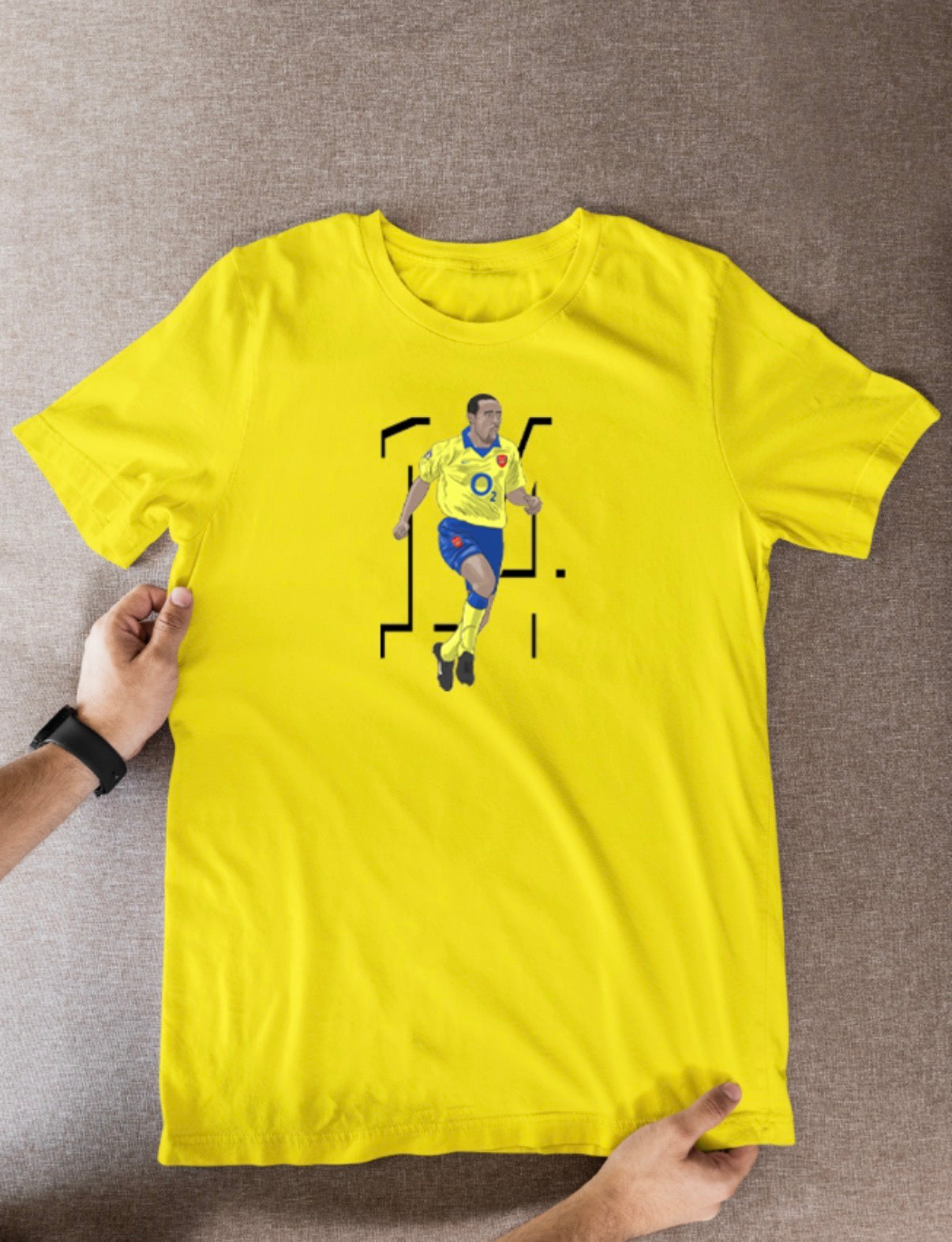 Thierry Henry Unofficial Arsenal Football Cartoon Graphic art T shirts - Tcb Cartoon Printing