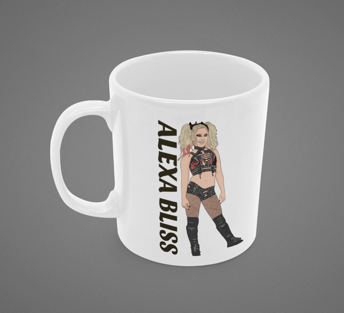 Alexa Bliss wrestling Cartoon Fan Art Made 11oz ceramic Mug - Tcb Cartoon Printing