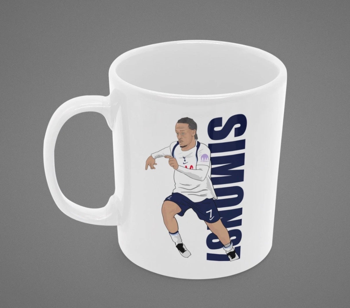 Xavi Simons Tottenham Mug - 11oz Ceramic Cartoon Fan Art Mug