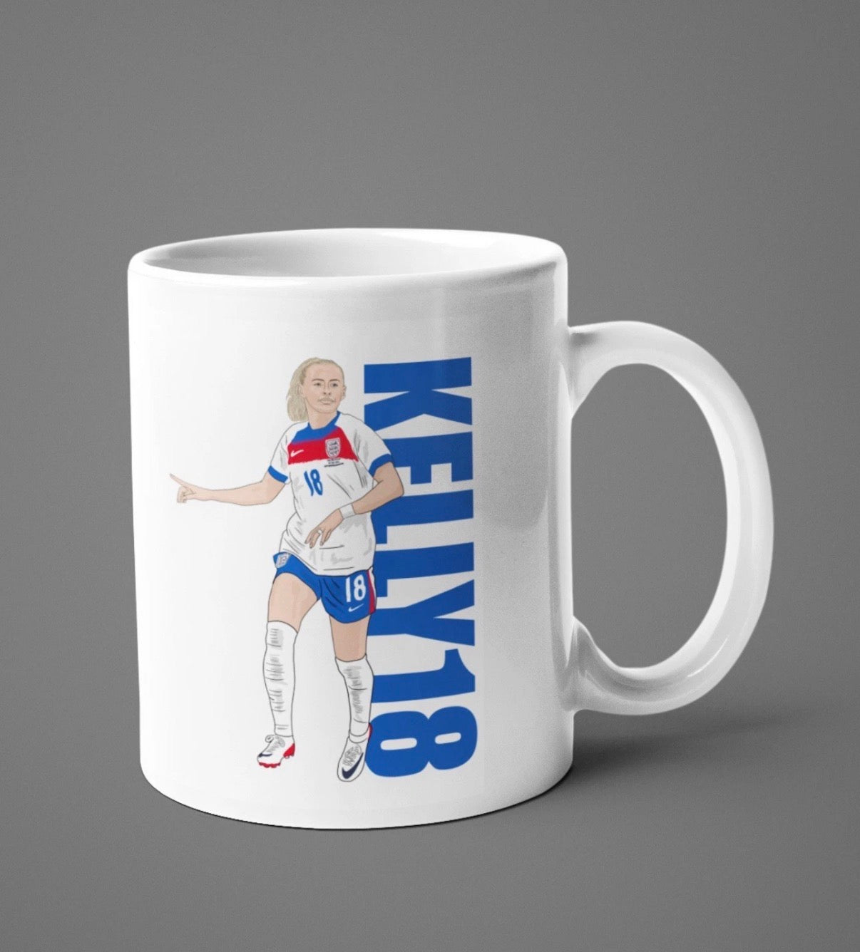 Chloe Kelly England woman’s Cartoon Fan Art Made 11oz ceramic Mug - Tcb Cartoon Printing