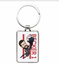 Alisson Becker Keychain - Liverpool Cartoon Graphic Art Stylish Acrylic Keyring