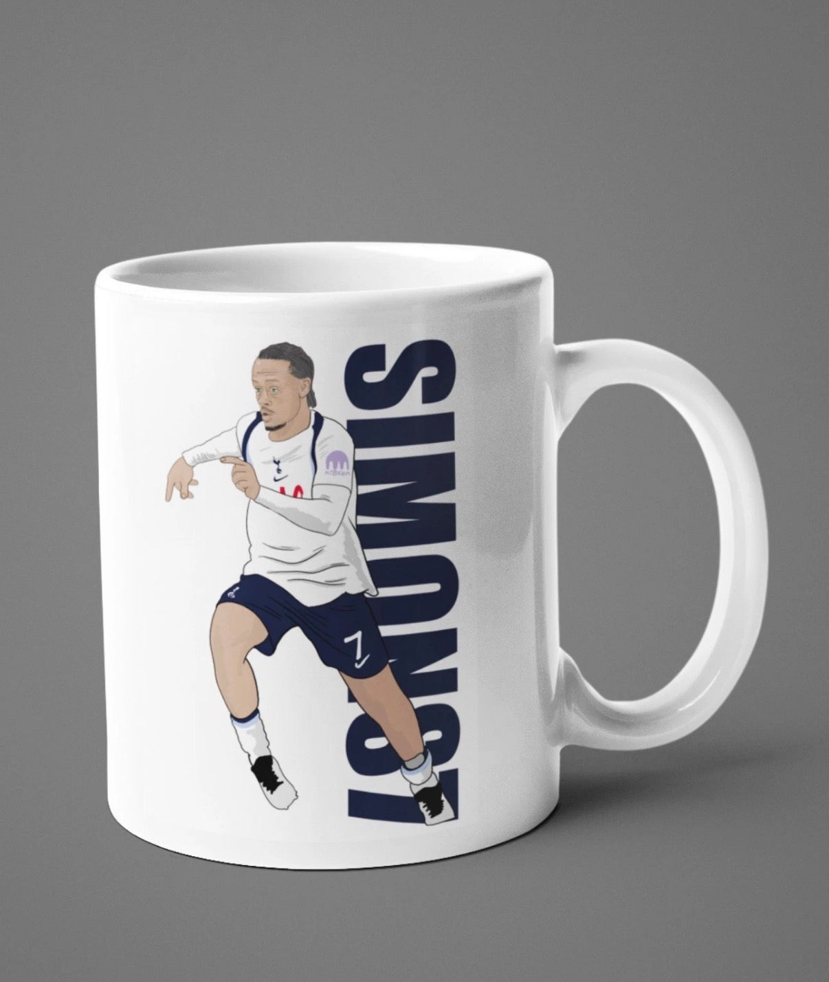 Xavi Simons Tottenham Mug - 11oz Ceramic Cartoon Fan Art Mug