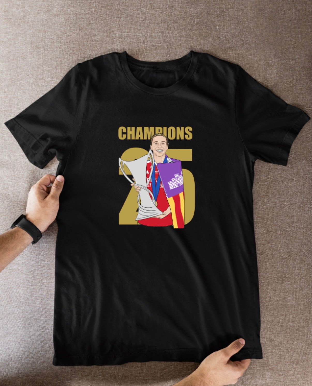 Mariona Caldentey Soccer T-Shirt: Arsenal Woman’s Cartoon Graphic Fan Wear