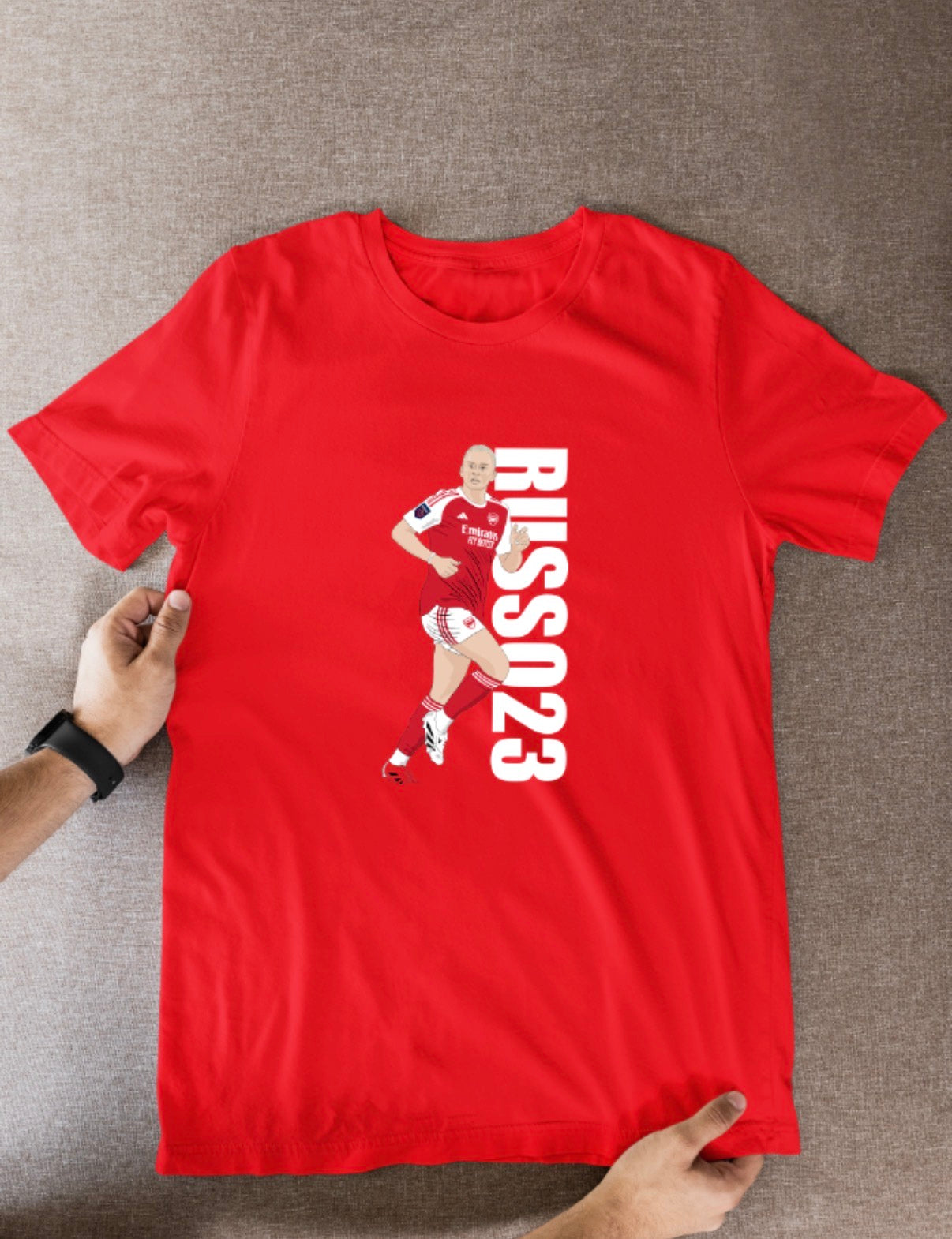 Alessia Russo Arsenal Women's T-Shirt - Cartoon Graphic Soccer Fan Wear