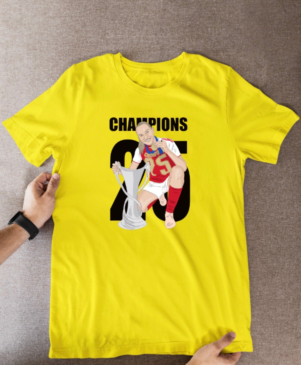 Frida Maanum Arsenal Women's T-Shirt - Cartoon Graphic Soccer Fan Wear