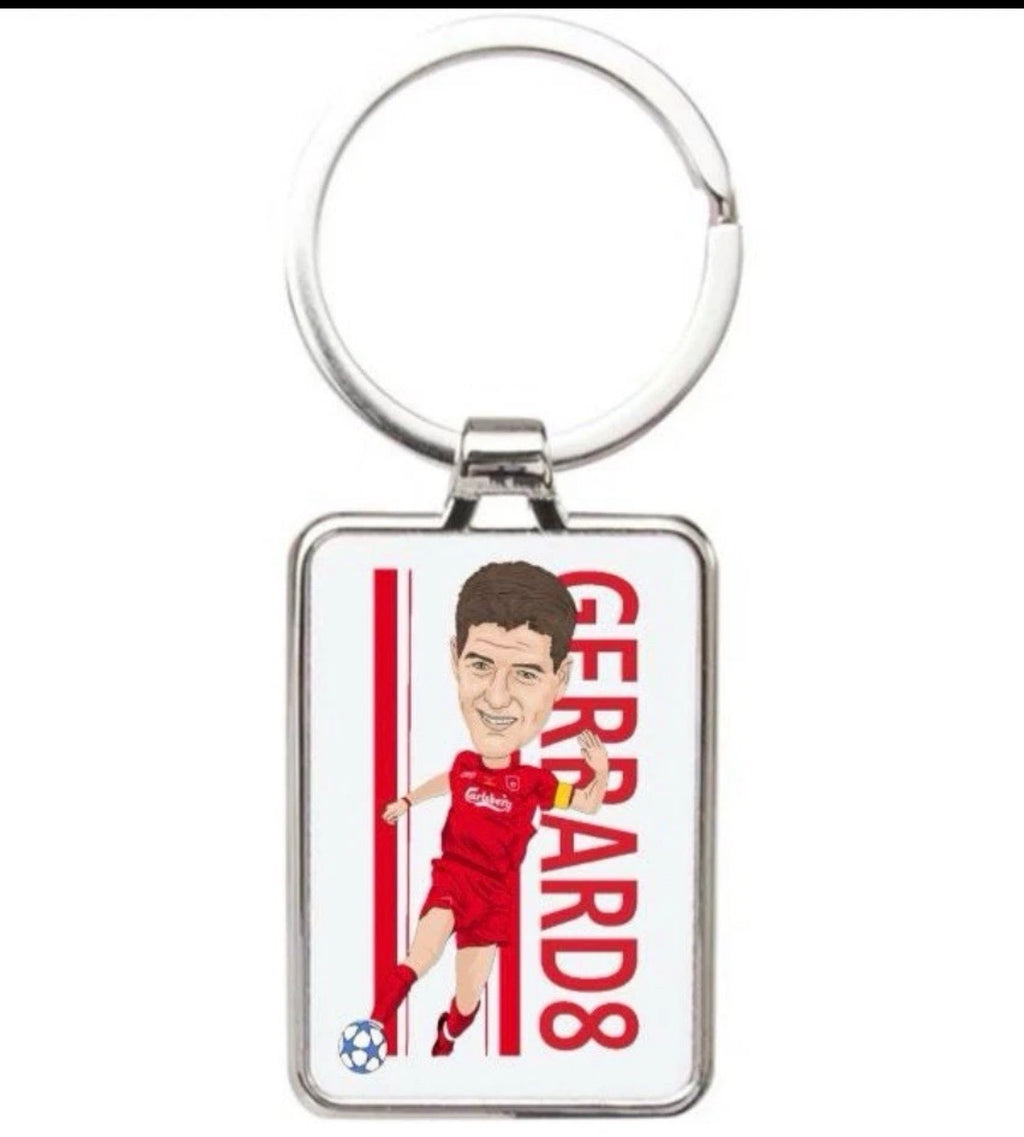 Steven Gerrard Liverpool Cartoon Graphic Art Keychain - Acrylic Steven Gerrard Keychain