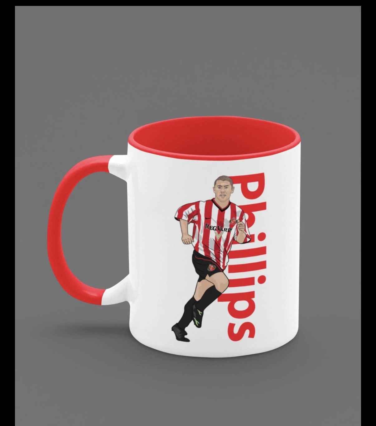 Kevin Phillips Sunderland Cartoon Fan Art Made 11oz ceramic Mug