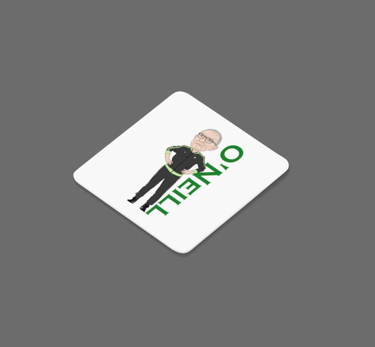 Martin O'Neill Celtic Football Cartoon Graphic MDF Coaster