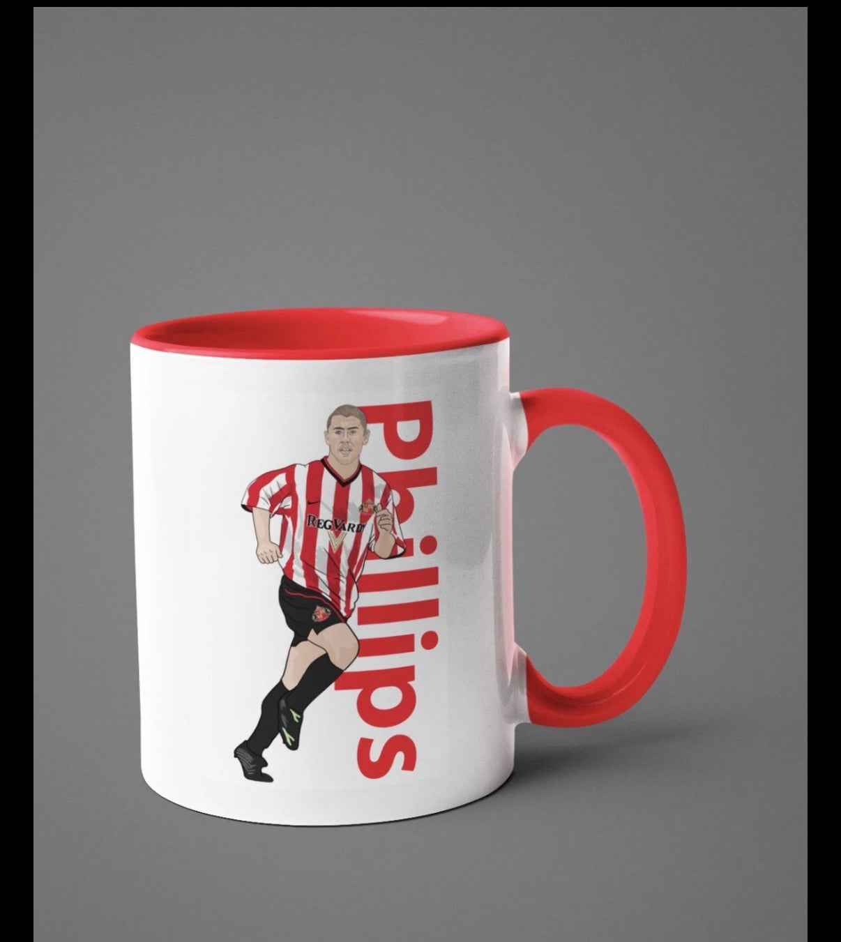 Kevin Phillips Sunderland Cartoon Fan Art Made 11oz ceramic Mug