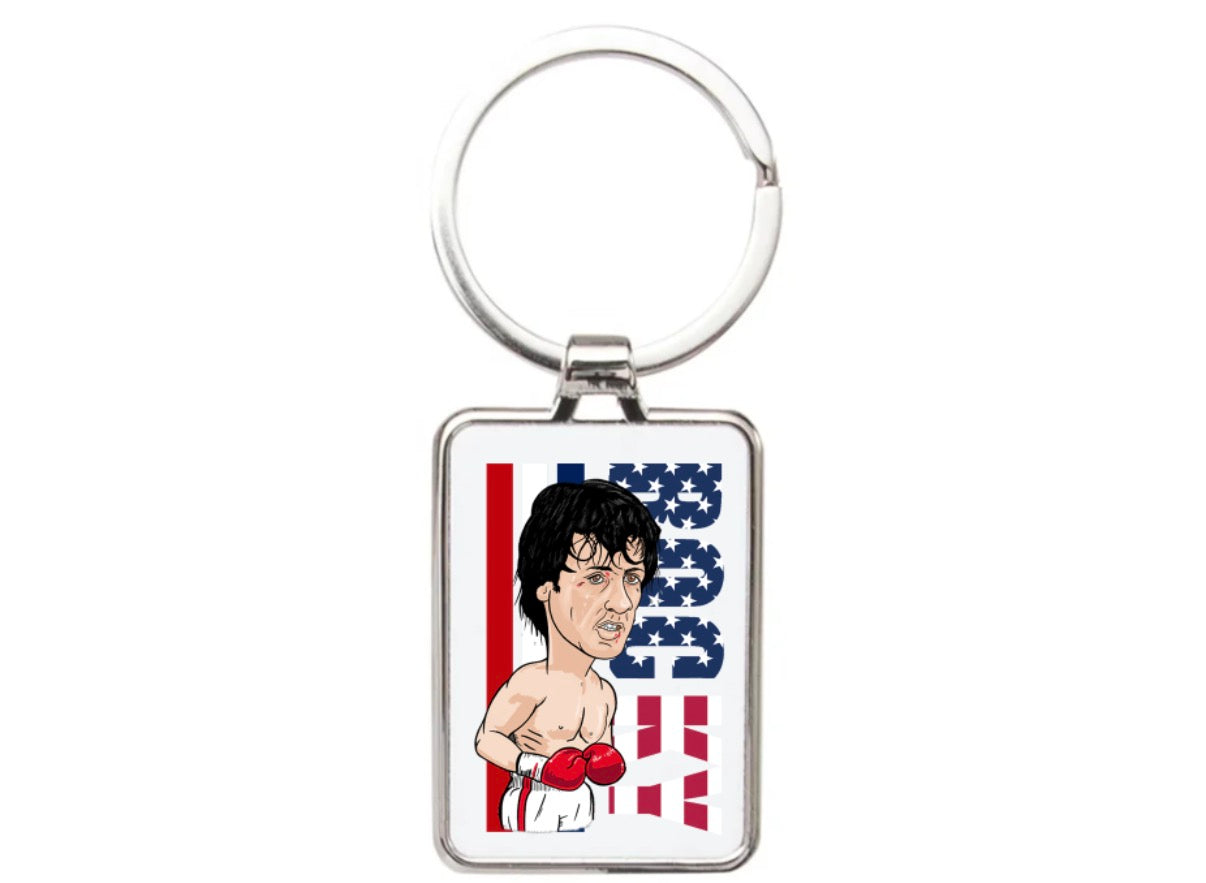 Rocky movie theme various Cartoon Graphic art Acrylic keychain ,keyring - Tcb Cartoon Printing