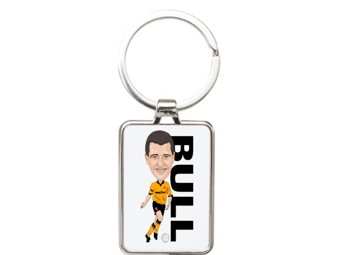 Steve Bull Wolves Football Cartoon Graphic art Acrylic keychain ,keyring - Tcb Cartoon Printing