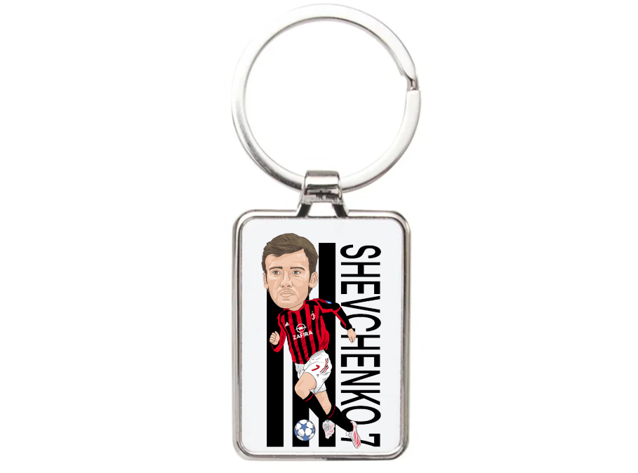 Andriy Shevchenko AC Milan Football Cartoon Graphic art Acrylic keychain ,keyring - Tcb Cartoon Printing