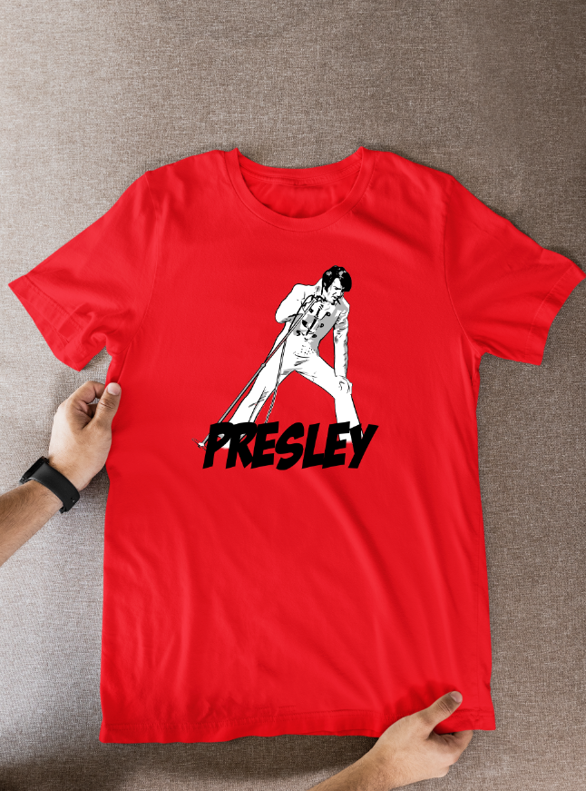 Elvis Presley Cartoon T-Shirt - 1969 Vegas Unofficial Graphic Fan Wear