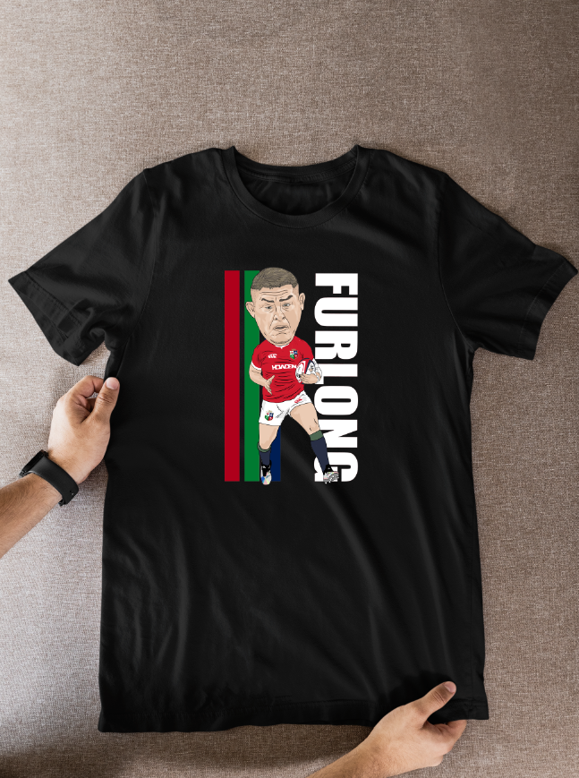 Tadhg Furlong Rugby Lions Cartoon Graphic Soccer T-Shirt: Fan Wear - Tcb Cartoon Printing