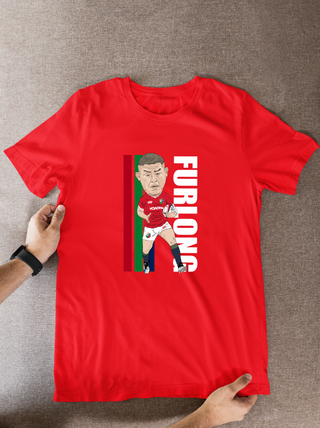 Tadhg Furlong Rugby Lions Cartoon Graphic Soccer T-Shirt: Fan Wear - Tcb Cartoon Printing