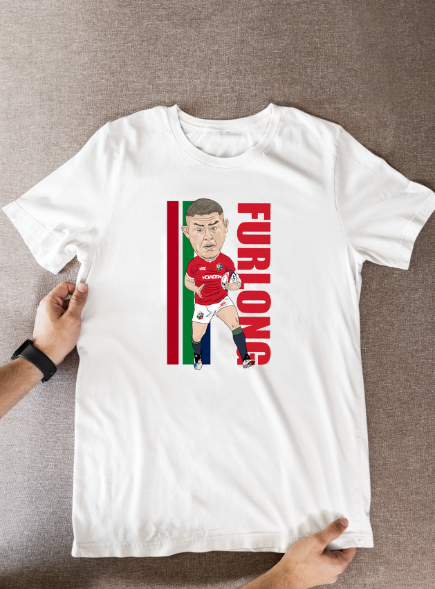 Tadhg Furlong Rugby Lions Cartoon Graphic Soccer T-Shirt: Fan Wear - Tcb Cartoon Printing