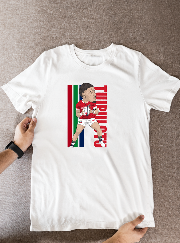 Sione Tuipolotu Rugby Lions Cartoon Graphic Soccer T-Shirt: Fan Wear - Tcb Cartoon Printing
