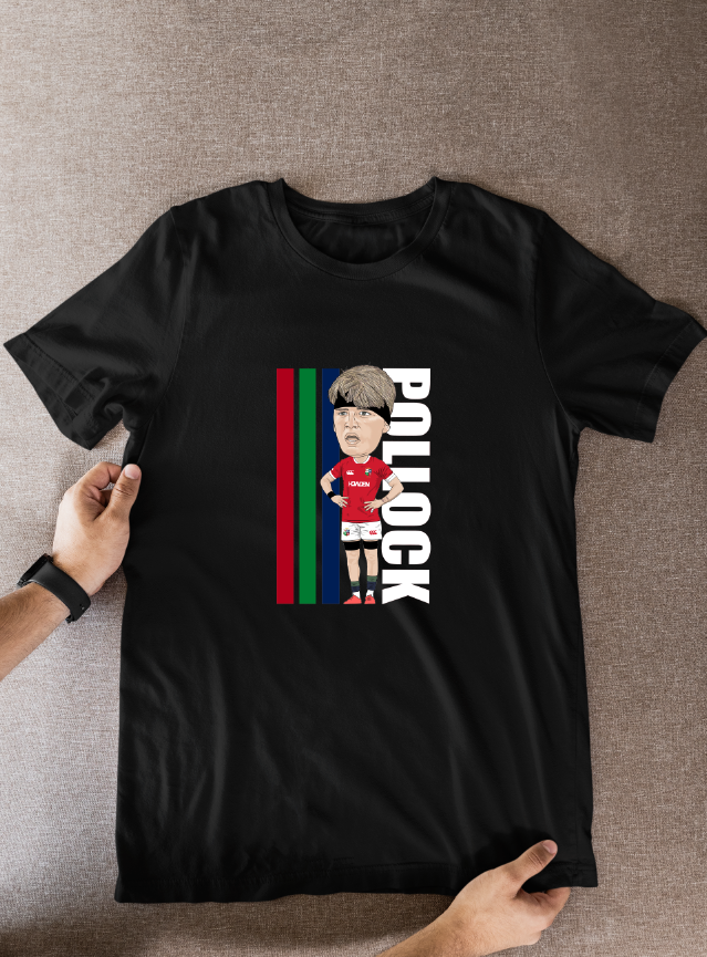 Henry Pollock Rugby Lions Cartoon Graphic Soccer T-Shirt: Fan Wear - Tcb Cartoon Printing