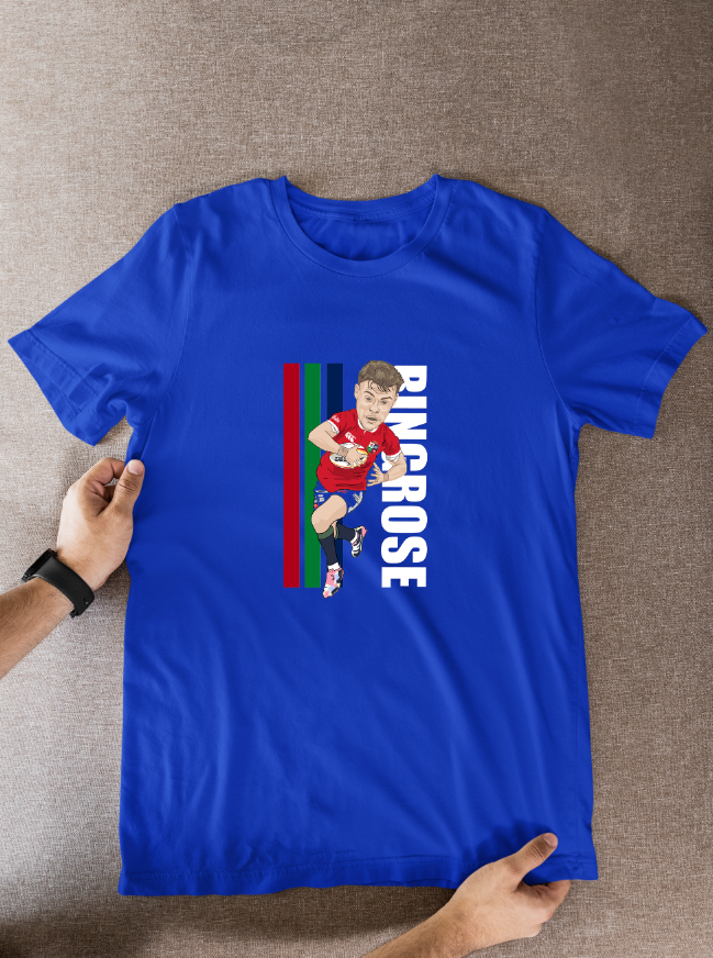 Gary Ringrose Rugby Lions Cartoon Graphic Soccer T-Shirt: Fan Wear - Tcb Cartoon Printing