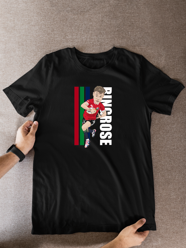 Gary Ringrose Rugby Lions Cartoon Graphic Soccer T-Shirt: Fan Wear - Tcb Cartoon Printing