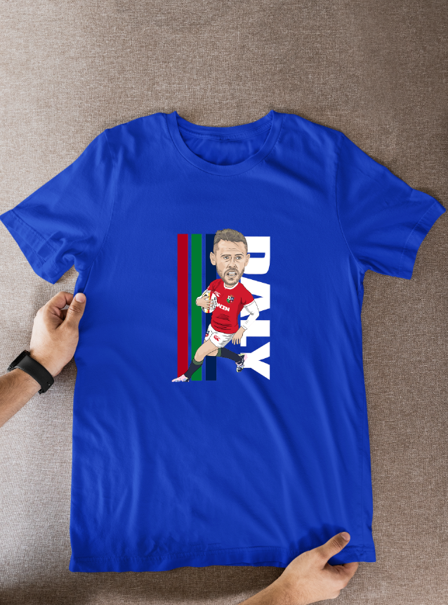 Elliott Daly Rugby Lions Cartoon Graphic Soccer T-Shirt: Fan Wear - Tcb Cartoon Printing