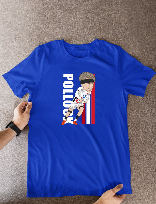 Henry Pollock Rugby England Cartoon Graphic Soccer T-Shirt: Fan Wear - Tcb Cartoon Printing