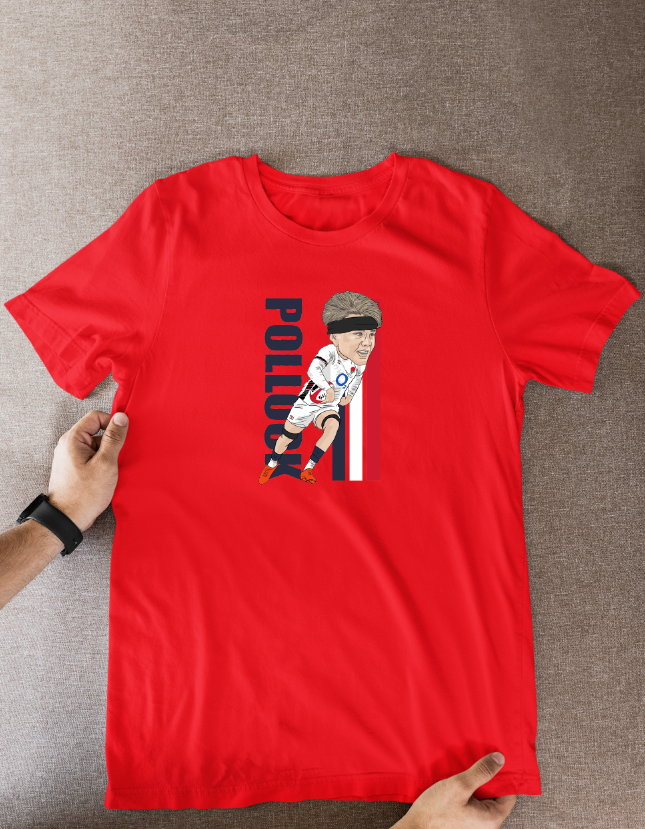 Henry Pollock Rugby England Cartoon Graphic Soccer T-Shirt: Fan Wear - Tcb Cartoon Printing