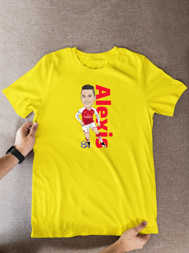 Alexis Sánchez Arsenal T-shirt - Unofficial Cartoon Graphic Art Design