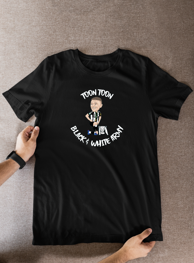 Kieran Trippier Newcastle T-Shirt: Cartoon Graphic Fan Wear for Soccer Supporters
