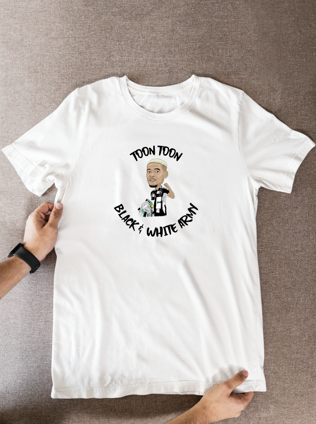 Joelinton Newcastle United T-Shirt: Cartoon Graphic Fan Wear