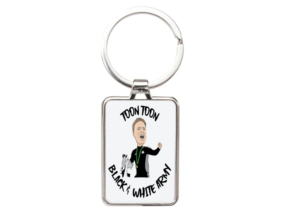 Eddie Howe Newcastle Keychain - Cartoon Graphic Art Acrylic Keyring