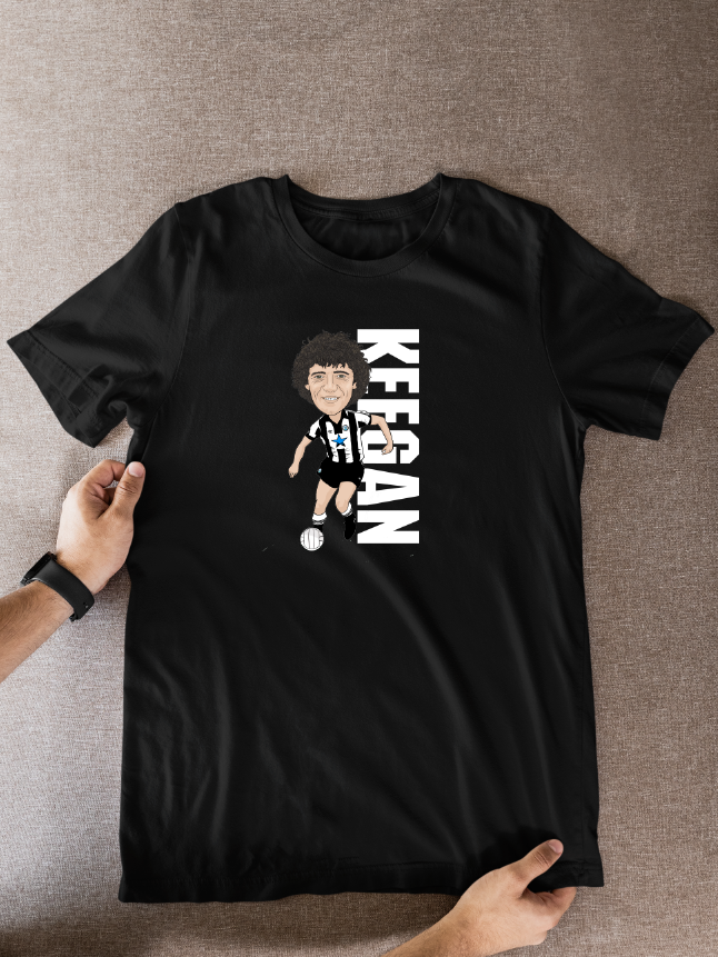 Kevin Keegan Newcastle United T-Shirt: Cartoon Graphic Fan Wear