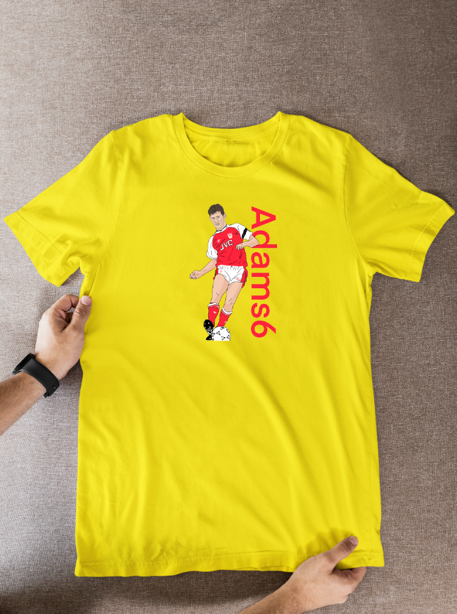 Tony Adams Arsenal T-Shirt - Cartoon Graphic Soccer Fan Wear