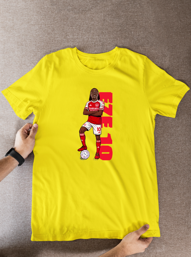 Eberechi Eze Arsenal Cartoon Graphic Soccer T-Shirt: Fan Wear - Tcb Cartoon Printing
