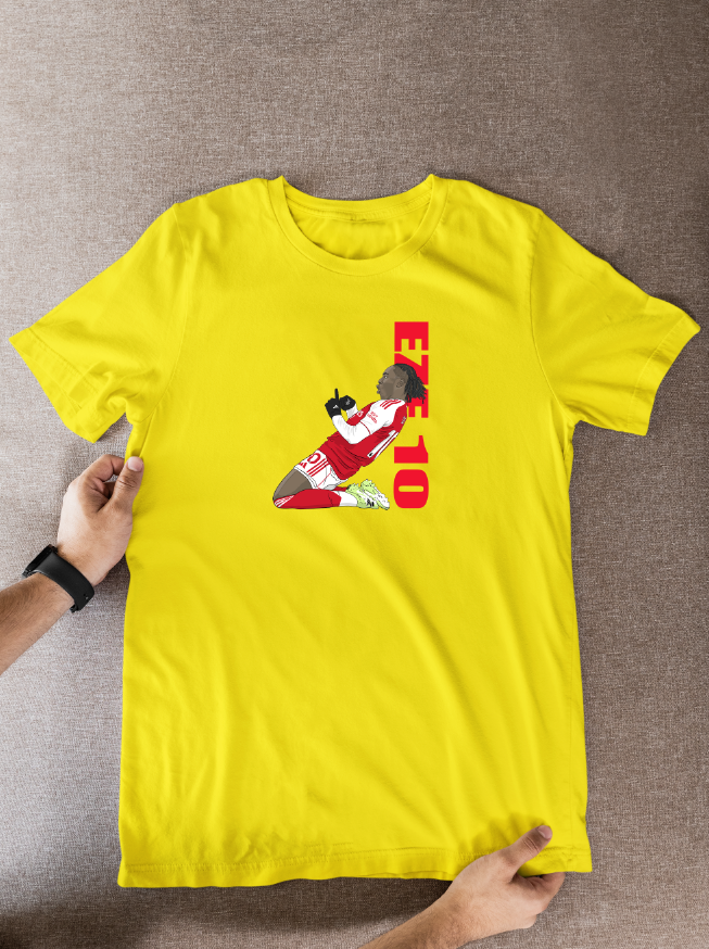 Eberechi Eze Arsenal Cartoon Graphic Soccer T-Shirt: Fan Wear - Tcb Cartoon Printing