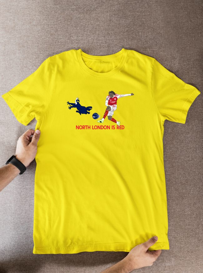 Eberechi Eze Arsenal Cartoon Graphic Soccer T-Shirt: Fan Wear - Tcb Cartoon Printing