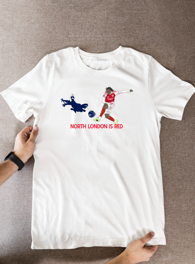 Eberechi Eze Arsenal Cartoon Graphic Soccer T-Shirt: Fan Wear - Tcb Cartoon Printing