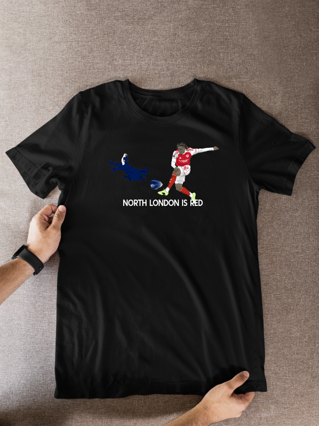 Eberechi Eze Arsenal Cartoon Graphic Soccer T-Shirt: Fan Wear - Tcb Cartoon Printing