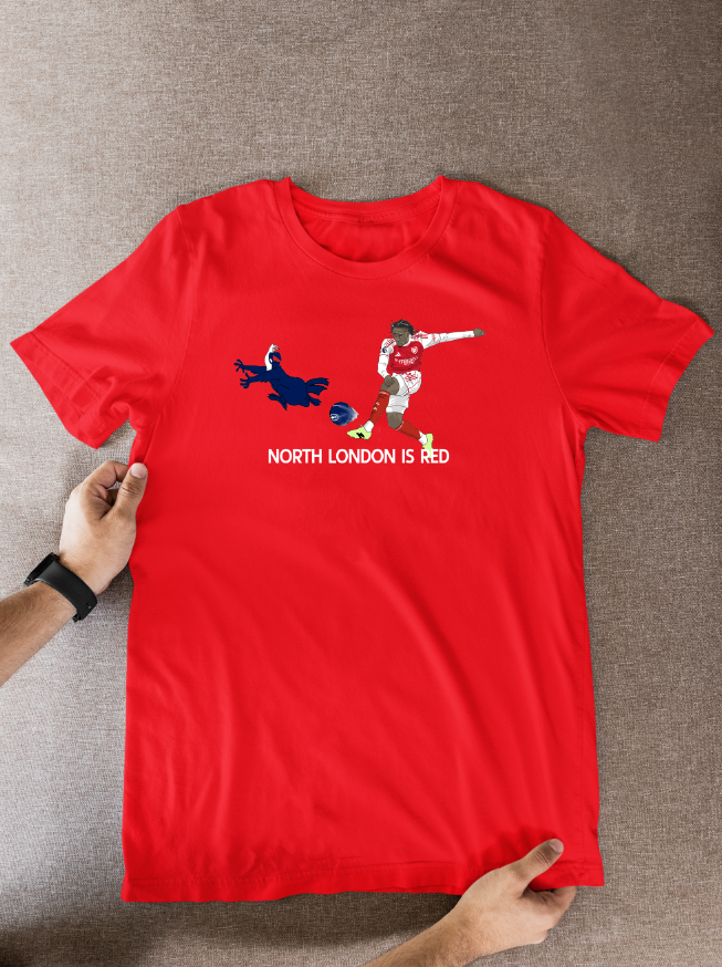 Eberechi Eze Arsenal Cartoon Graphic Soccer T-Shirt: Fan Wear - Tcb Cartoon Printing