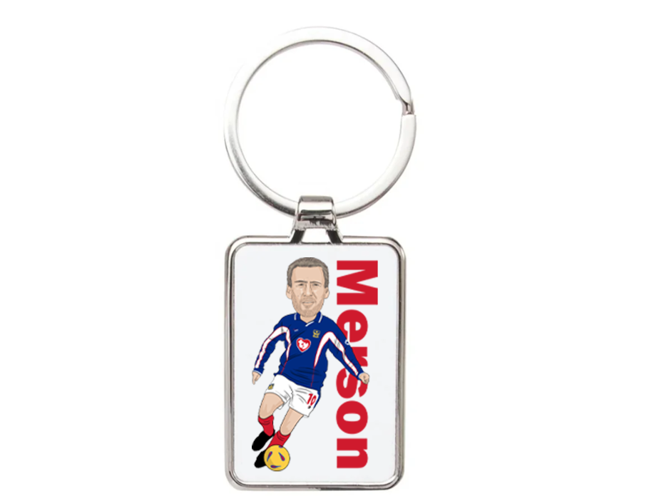 Paul Merson Portsmouth Cartoon Graphic art Acrylic keychain ,keyring - Tcb Cartoon Printing