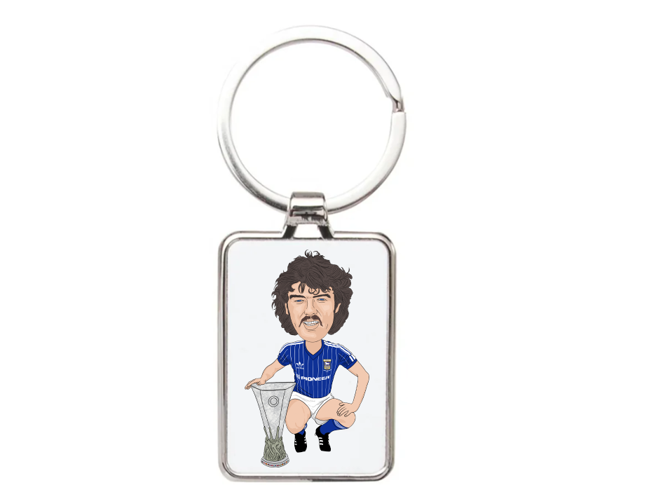 John Wark Ipswitch Football Cartoon Graphic art Acrylic keychain ,keyring - Tcb Cartoon Printing