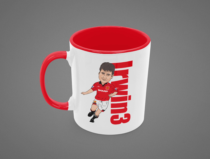 Denis Irwin Manchester United Mug - 11oz Ceramic Fan Art Mugs