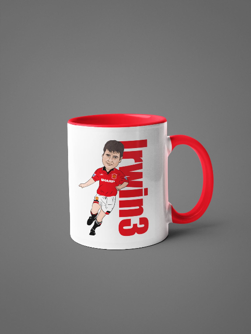 Denis Irwin Manchester United Mug - 11oz Ceramic Fan Art Mugs