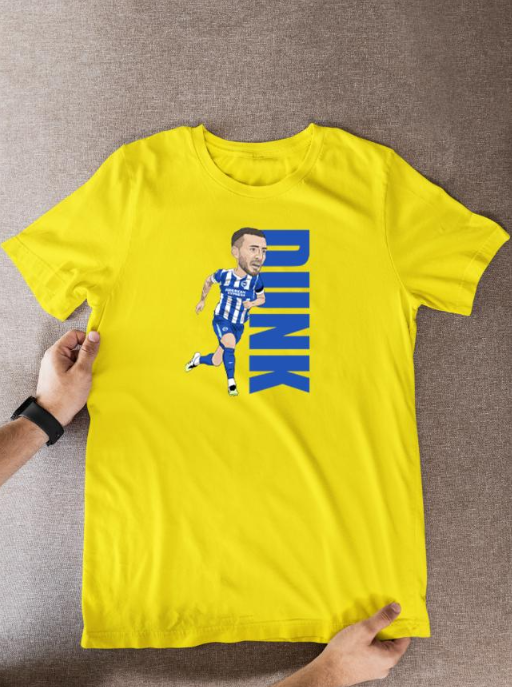 Lewis Dunk Brighton T-Shirt: Cartoon Graphic Soccer Fan Wear