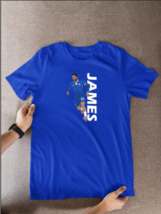 Reece James Chelsea T-Shirt - Cartoon Graphic Soccer Fan Wear
